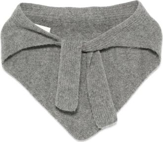 Jacquemus Grey Le Chale Gros Grain Scarf