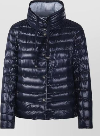 Herno down jacket drawstring detail high collar