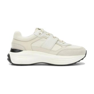 Tod's Schoenen, Dames, Grijs, 39 EU, Su&egrave;de, 81L Leren en Stoffen Sneakers