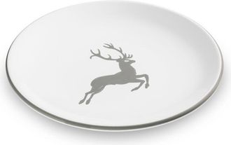 Gmundner Keramik Gmundner Keramik - Gmundner Cer&aacute;mica Ciervo Gris, Plato De Postre Taza (&oslash; 20cm)