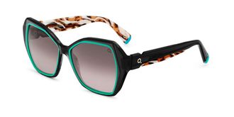 Etnia Barcelona Mambo No.8 Sun BKTQ Womens Sunglasses Black Size 54