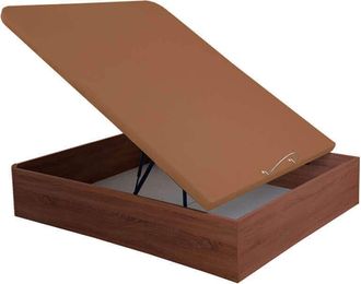 RELAX Canap&eacute; Abatible Relax Musa 3d Gran Capacidad Alturas 38/32 Cm 105x190 Cm - Cerezo - Altura 38 Cm
