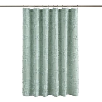 Pendleton Kiva Steps Shower Curtain in Sky Gray at Nordstrom