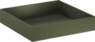 vidaXL Macetero De Jard&iacute;n Verde Oliva 100 X 100 X 20 Cm Vidaxl