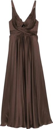 Zimmermann Ruched Cut-out Maxi Dress