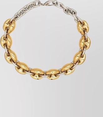 Paco Rabanne chunky duo chain necklace