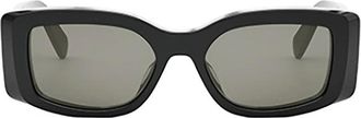 Celine Celine - Zwarte zonnebril voor vrouwen Ss25 - Dames - Accessoires - Zwart - Maat: 53 MM