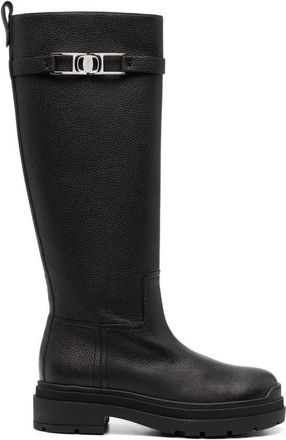 Ferragamo Ryder Knee-Length Leather Boots
