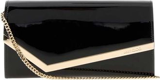 Jimmy Choo London Emmie Patent Leather Clutch - - Bags - Donna - Nero - ONE SIZE