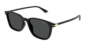 Montblanc Smoke Square Mens Sunglasses MB0338S 001 52