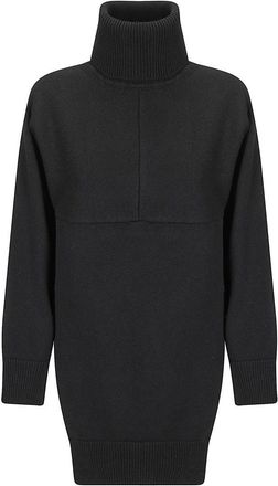 Stefano Mortari Asymmetric Hem Wool Turtleneck Sweater