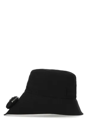 Prada Mens Black Re-Nylon Hat F0002 Cappelli
