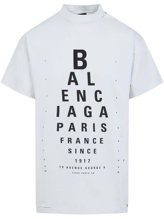 Balenciaga Womens Logo-Print T-Shirt