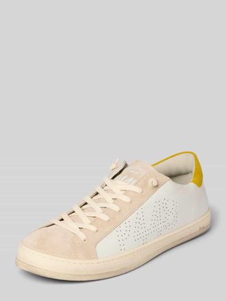 P448 Sneaker mit Schn&uuml;rverschluss Modell JOHN in Weiss, Gr&ouml;&szlig;e 42