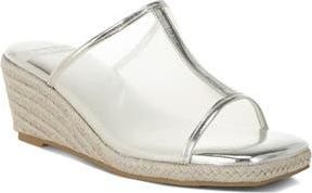 Rag & Co. Seraphine Espadrille Wedge Sandal in Silver at Nordstrom Rack, Size 6.5
