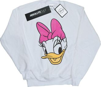Disney Dames/Dames Daisy Eend Hoofd Geschilderd Sweatshirt (Wit)