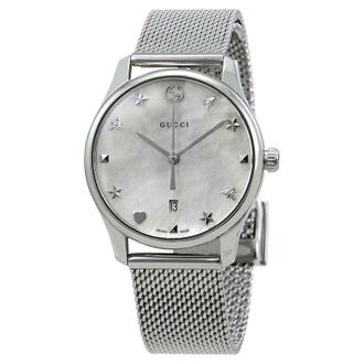 Gucci G-Timeless Mother of Pearl Dial Ladies Watch YA126583