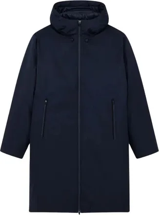 Emporio Armani Giacca Caban con cappuccio - - Coats - Uomo - Blu - L