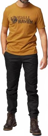 Fj&auml;llr&auml;ven Lush Logo Short Sleeve T-Shirt In Acorn