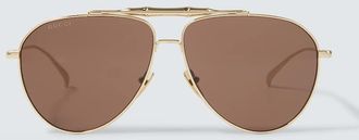 Gucci Bamboo aviator sunglasses
