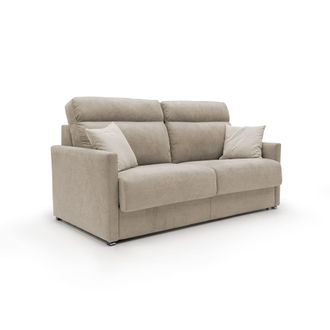 Divani.Store Divani.store - Margot Sof&aacute; Cama Convertible En Tela Suave Impermeable 156 Cm (mat.120x197) Beige