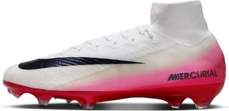 Nike Mens Mercurial Superfly 10 Elite FG High-Top Soccer Cleats in Red | HJ7321-600