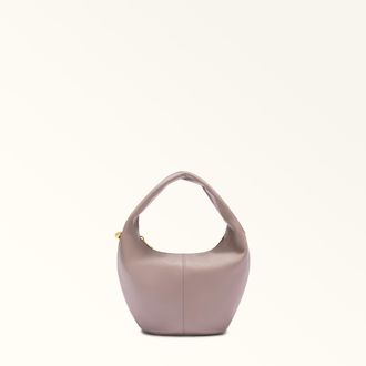 Furla Ring Borsa A Spalla M Mauve Grigio Pelle Di Vitello Verona Donna