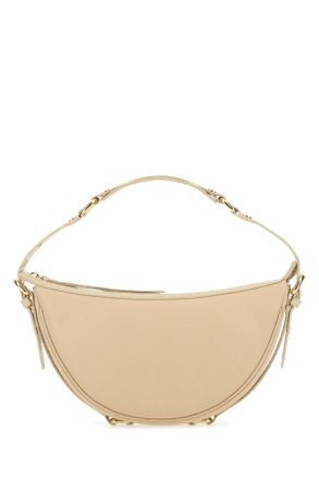 by FAR Cream Leather Gib Shoulder Bag