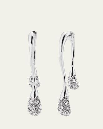 Alexis Bittar Solanales Front-Back Double Drop Crystal Earrings