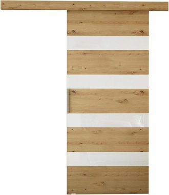 Mirjan24 Mobilier1 - Puerta Corredera Closico 179, Roble Artisan + Blanco