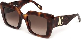 Just Cavalli Bruin Verloop Zonnebril Sjc 104 0752 - Dames - Zonnebrillen - Bruin - 51 MM - Accessoires