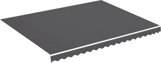 vidaXL Tela De Repuesto Para Toldo Gris Antracita 430x345 Cm Poli&eacute;ster Vidaxl