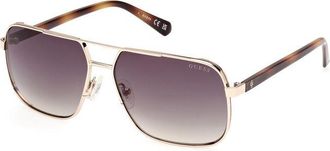 Guess Gold Metal Mens Sunglasses