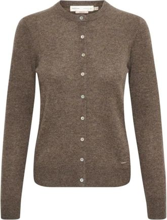 Inwear Lukka Cardigan - female - InWear - Cardigans - Brown - L/XL - Knitwear