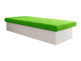 Mirjan24 Mobilier1 - Cama Dover 100, Blanco, Individuales, 80x190, 80x190x39cm