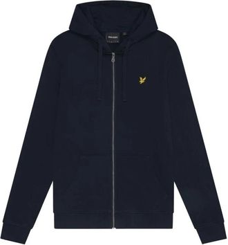 Lyle & Scott Zip Through Hoodie - Heren - Vesten met rits - Blauw - XL - Hoodies & sweatvesten