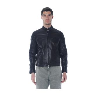 The Jack Leathers Giubbino motociclista in pelle - Heren - Leren en Su&egrave;de Jassen - Zwart - M - Leer - Jassen