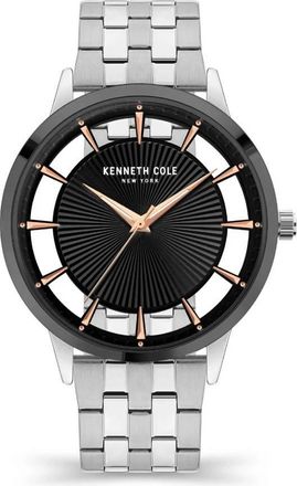 Kenneth Cole Transparency Quartz Black Dial Mens Watch KCWGG2174701