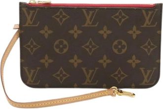 Louis Vuitton Pre-owned Clutches, female, Brown, Size: ONE SIZE Pre-owned Monogram Pouch