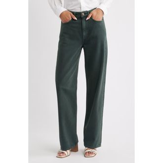 Rag & Bone Logan Wide Leg Jeans in Greenstone at Nordstrom, Size 27
