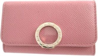 Bulgari Pre-owned Accessories, female, Pink, Size: ONE SIZE Pre-owned Leather key-holders
