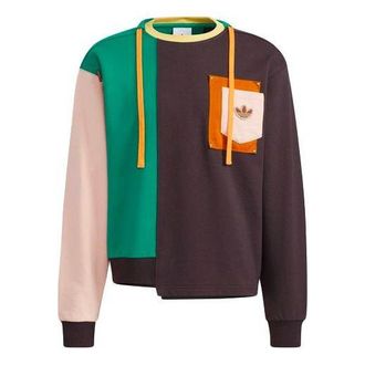adidas Originals x Melting Sadness Crossover Pullover Brown Beige Green HC0349