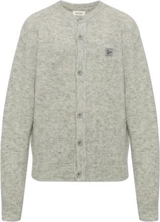 American Vintage Vito Cardigan - Heren - Vesten - Grijs - S - Wol - Truien & Vesten