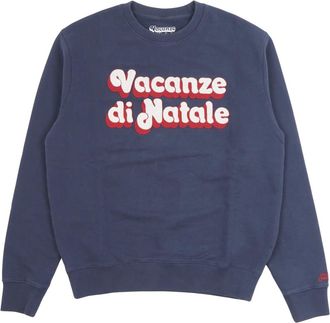 Saint Barth Soho Vacanze Logo 61 Sweatshirt - Heren - Sweatshirts - Blauw - M - Katoen - Hoodies & sweatvesten