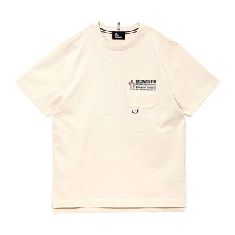 Moncler T-Shirts, male, White, Size: M T-Shirt