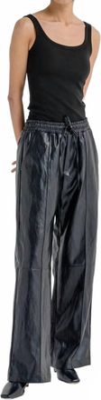 Nanushka Calie Leather Pants In Black