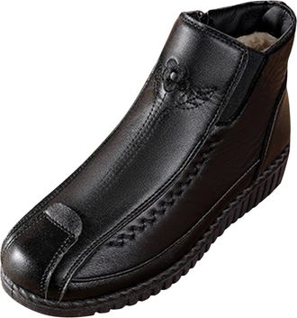 Generic waterproof boots for women UK Womens Snow Boots Comfortable and Warm Pull On Snow Boot Trekking Non Slip Winter Booties Faux Fur Lined Waterproof Wome