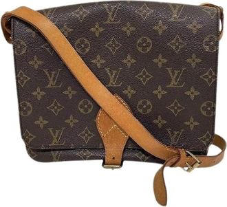 Louis Vuitton Pre-owned Cross Body Bags, female, Brown, Size: ONE SIZE Pre-owned Cartouchiere Monogram Shoulder Bag