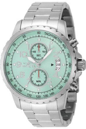 Invicta Specialty 69790 Herenhorloge - Quartz Uurwerk - Staal met Blauwe Wijzerplaat - 47 mm