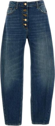 Elisabetta Franchi Pantalone Mod. Jeans - Dames - Loose Fit Jeans - Blauw - W25 - Denim - Jeans